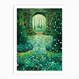 Jade Mosaic Dreams Art Print