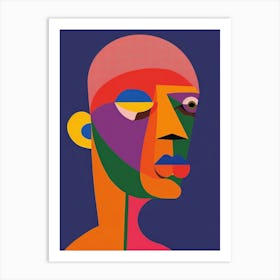 Face Of A Man 9 Art Print