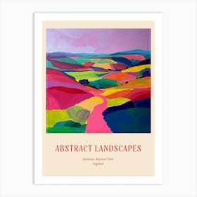 Colourful Abstract Dartmoor National Park England 1 Poster Art Print