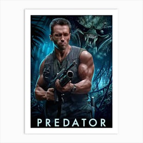 Predator, Wall Print, Movie, Poster, Print, Film, Movie Poster, Wall Art, Art Print