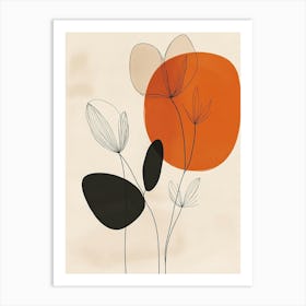 Abstract Flower Painting 2 Art Print