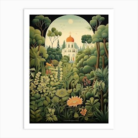 Balboa Park Usa Henri Rousseau Style  Art Print