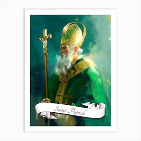 Saint Patrick Ireland Catholic Church Irish St Art Print