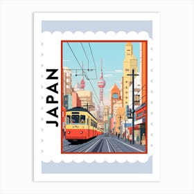 Japan 3 Travel Stamp Poster Art Print