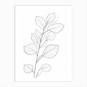 Leafy Branch Art Print