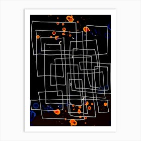 Abstraction Cosmic Labyrinth Art Print