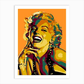 Marilyn Monroe in Pop Art Illustration Art Print