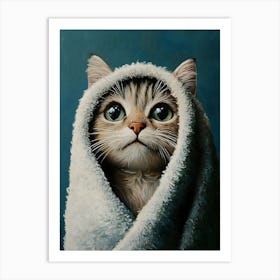 Bathroom Cat 22 Art Print