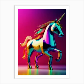 Rainbow Unicorn Art Print