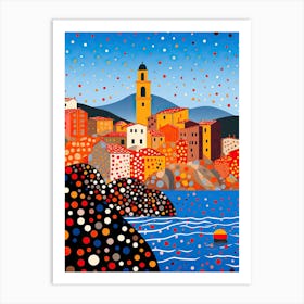 Portovenere, Italy, Illustration In The Style Of Pop Art 4 Art Print