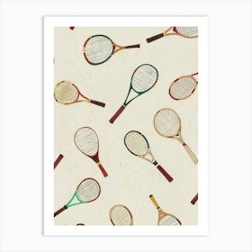 Tennis Rackets Art Print
