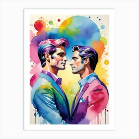 Rainbow Men Art Print