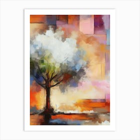 Abstract Tree Painting Art Print