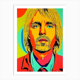 Tom 2 Petty And The Heartbreakers Colourful Pop Art Art Print