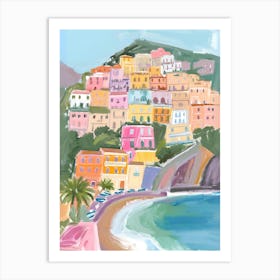 Amalfi Coast La Dolce Vita Poster 11 Art Print