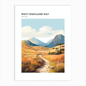 West Highland Way Ireland 5 Hiking Trail Landscape Poster Art Print