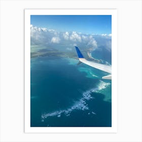 Flying Over The Ocean Art Print