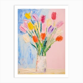 Flower Painting Fauvist Style Tulip 2 Art Print