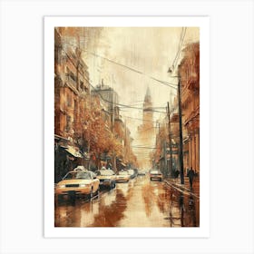 Wet City Art Print