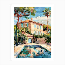 House By The Pool 1 Art Print