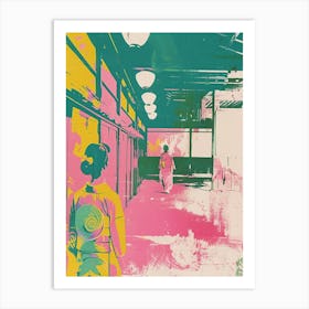 Kanazawa Japan Duotone Silkscreen 5 Art Print