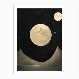 Moons In The Sky Art Print