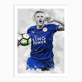 Jamie Vardy Drawing Art Print