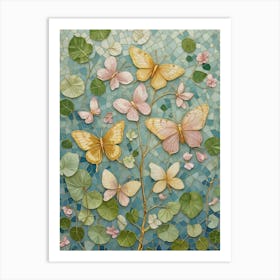 Butterfly Blooms Art Print