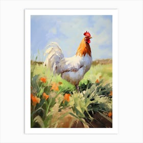 Bird Painting Chicken 3 Art Print