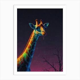 Giraffe Canvas Print 6 Art Print