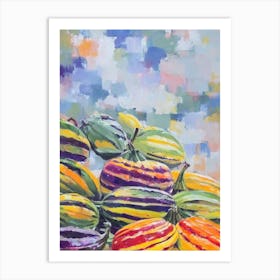 Delicata Squash Still Life Painting vegetable Art Print