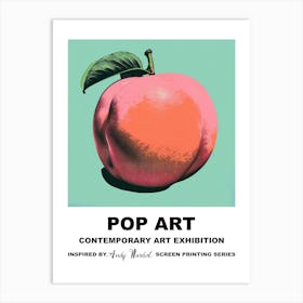 Big Peach Pop Art 4 Art Print