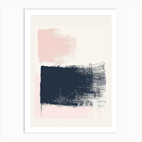 Pink And Black Canvas Print Art Print