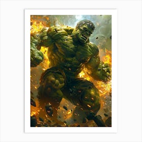 Hulk 40 Art Print