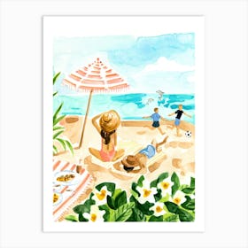 Beach Scene Art Print