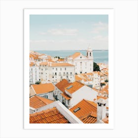 Lisbon Clay Rooftops Art Print