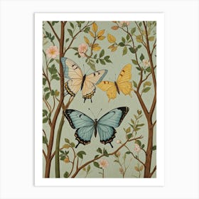 Butterflies In A Tree Art Print