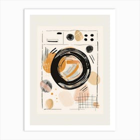 Abstract Washing Machine Print Art Print