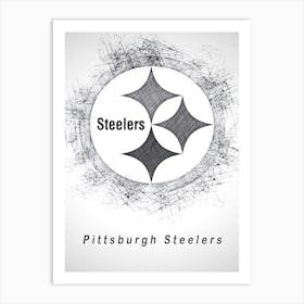 Pittsburgh Steelers Sketch Drawing Art Print