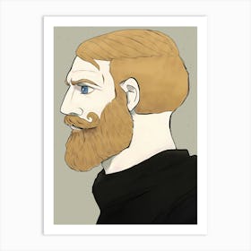 Nordic Gamer Yes Chad Meme Art Art Print