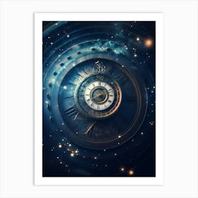 Clock - Clock Stock Videos & Royalty-Free Footage Art Print