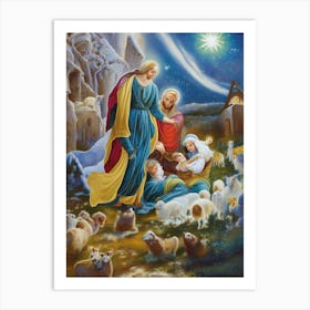 Nativity Scene 21 Art Print