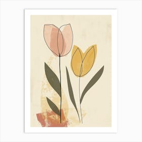 Muscat Flower Market Boho Minimalist Style Art Print