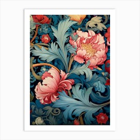 Floral Wallpaper 50 Art Print