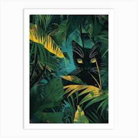 Cat In The Jungle 13 Art Print