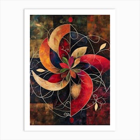 Vivacious Swirl Art Print