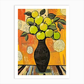 Apples In A Vase Art Print