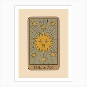 The Star - Vintage Tarot Art Print