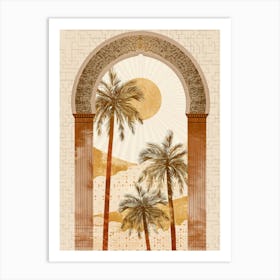 Palm Trees In The Sun Art Print