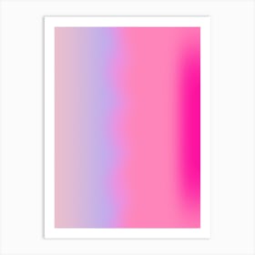 Pink Lights Gradient Aura Art Print